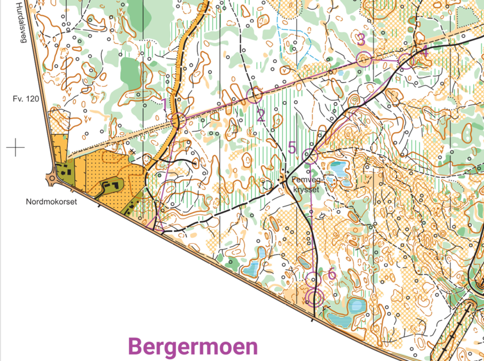 O-løp på Bergermoen onsdag 14. mai